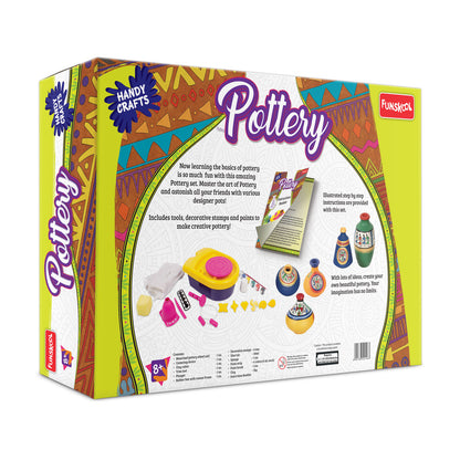 Funskool Handycrafts Motorised Pottery Wheel Kit for Kids Age 8+