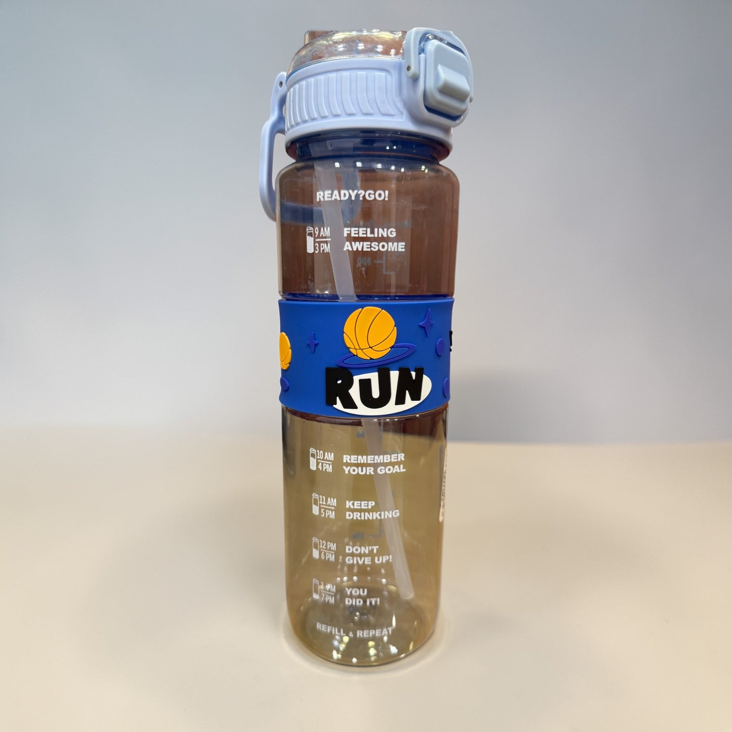 RUN Motivational Water Bottle | Colour Detail