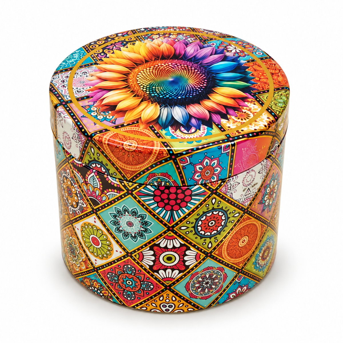 3 inch Designer Air tight Container Tin - 1 pcs