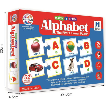 Ratna's 48-Piece Alphabet Jigsaw Puzzle | Educational Learning Toy