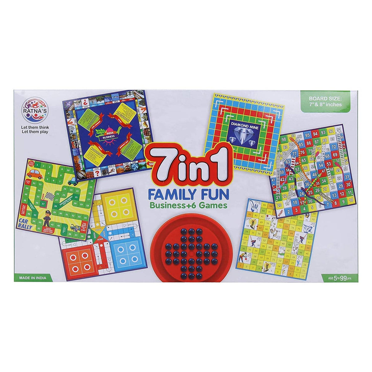 7-in-1 Family Board Game | Board Detail