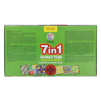 7-in-1 Family Board Game | Pieces Detail