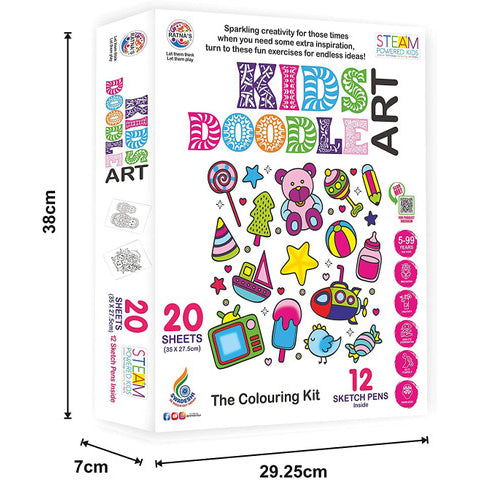 Doodle Art Colouring Kit | Child Creating