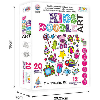 Doodle Art Colouring Kit | Child Creating