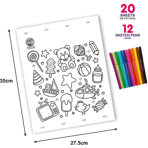 Doodle Art Colouring Kit | Packaging View