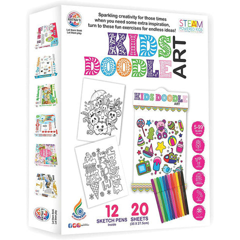 Ratna's Doodle Art Colouring Kit | Creative Fun Time