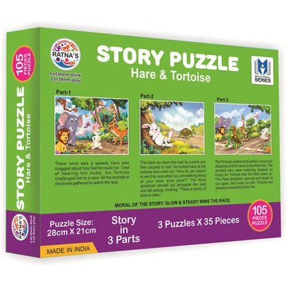 Hare and Tortoise Puzzle | Completed Puzzle