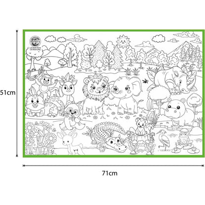 Jungle Jr Colouring Mat | Child Colouring
