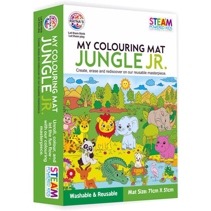 Ratna's Jungle Jr Colouring Mat | DIY Colouring Kit