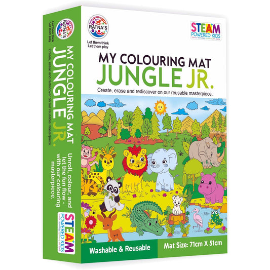 Ratna's Jungle Jr Colouring Mat | DIY Colouring Kit