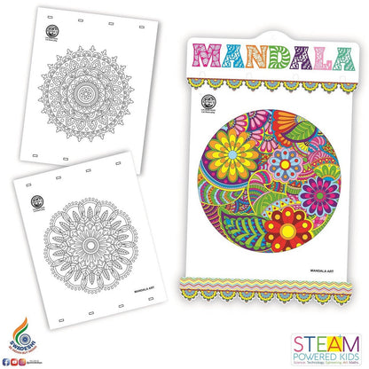 Mandala Art Colouring Kit | Detail View