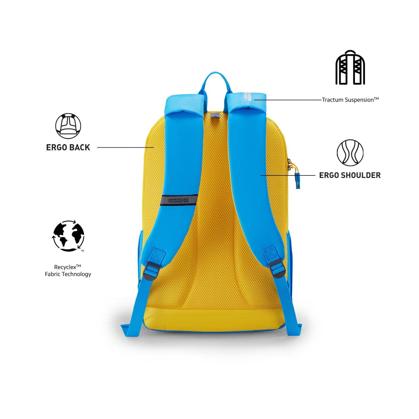 American Tourister Herd 3.0 Causal Backpack With Raincover + 1 Year Warranty