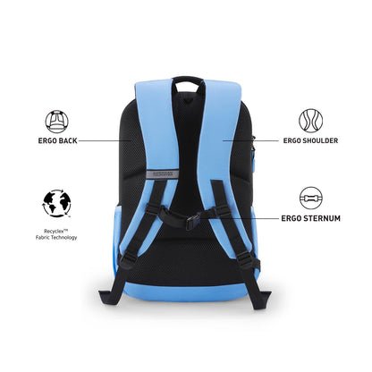 AMERICAN TOURISTER Quad 3.0 Printer Causual Backpack With 1 Year Warranty