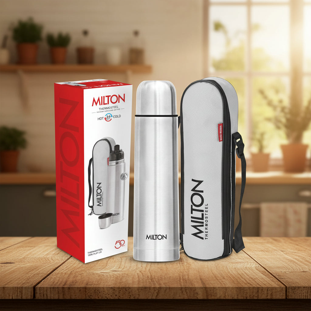 Milton Flip Lid Thermosteel Insulated Water Bottle