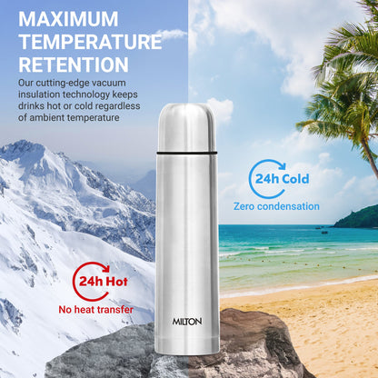 Milton Flip Lid Thermosteel Insulated Water Bottle