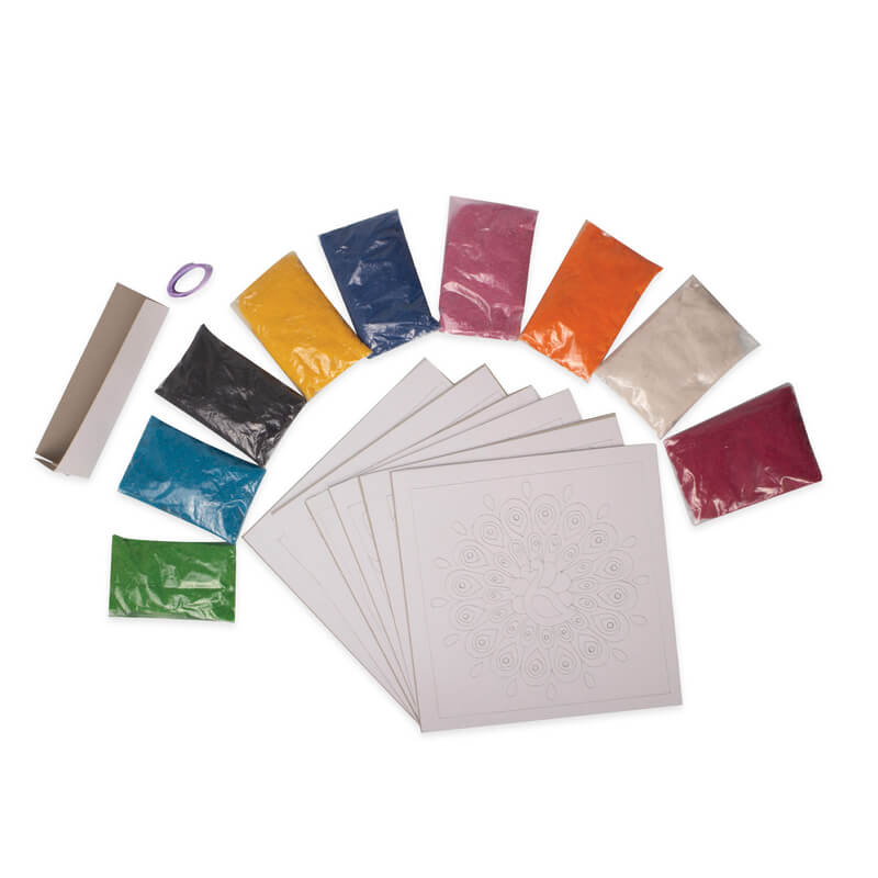 Funskool Handycrafts Sand Art Creative Activity Kit with 6 Design Boards