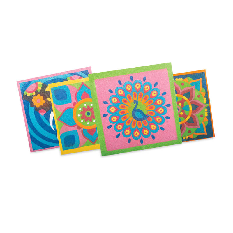 Funskool Handycrafts Sand Art Creative Activity Kit with 6 Design Boards