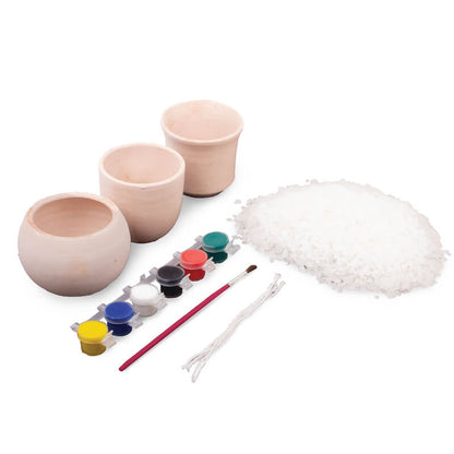 Funskool Handycrafts Scented Candle Pots DIY Craft Kit for Kids