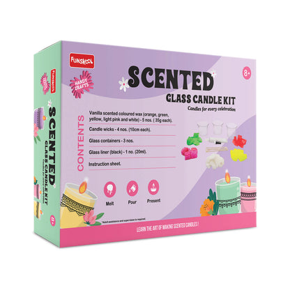 Funskool Handycrafts DIY Scented Glass Candle Art & Craft Kit