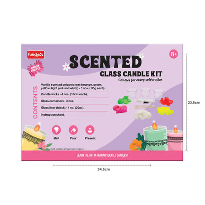 Funskool Handycrafts DIY Scented Glass Candle Art & Craft Kit