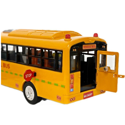 School Bus Toy with Lights and Openable Doors