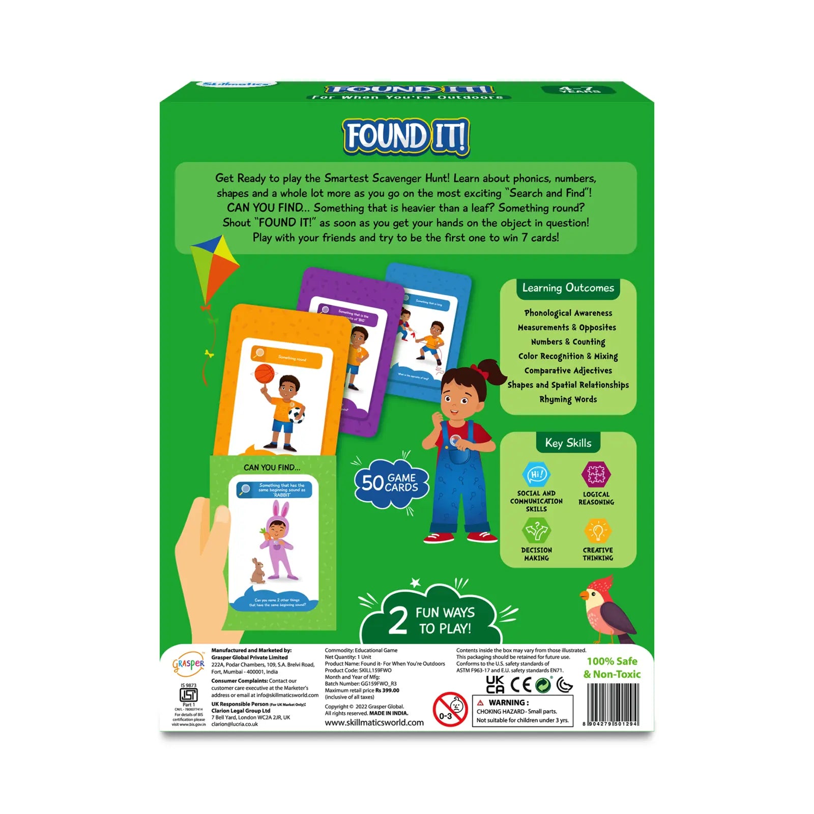 Skillmatics Found It! Outdoor | Packaging View