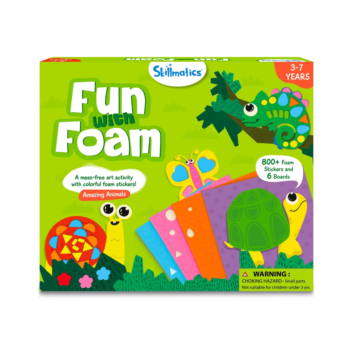 Skillmatics Fun with Foam Amazing Animals 3D Sticker Art Kit