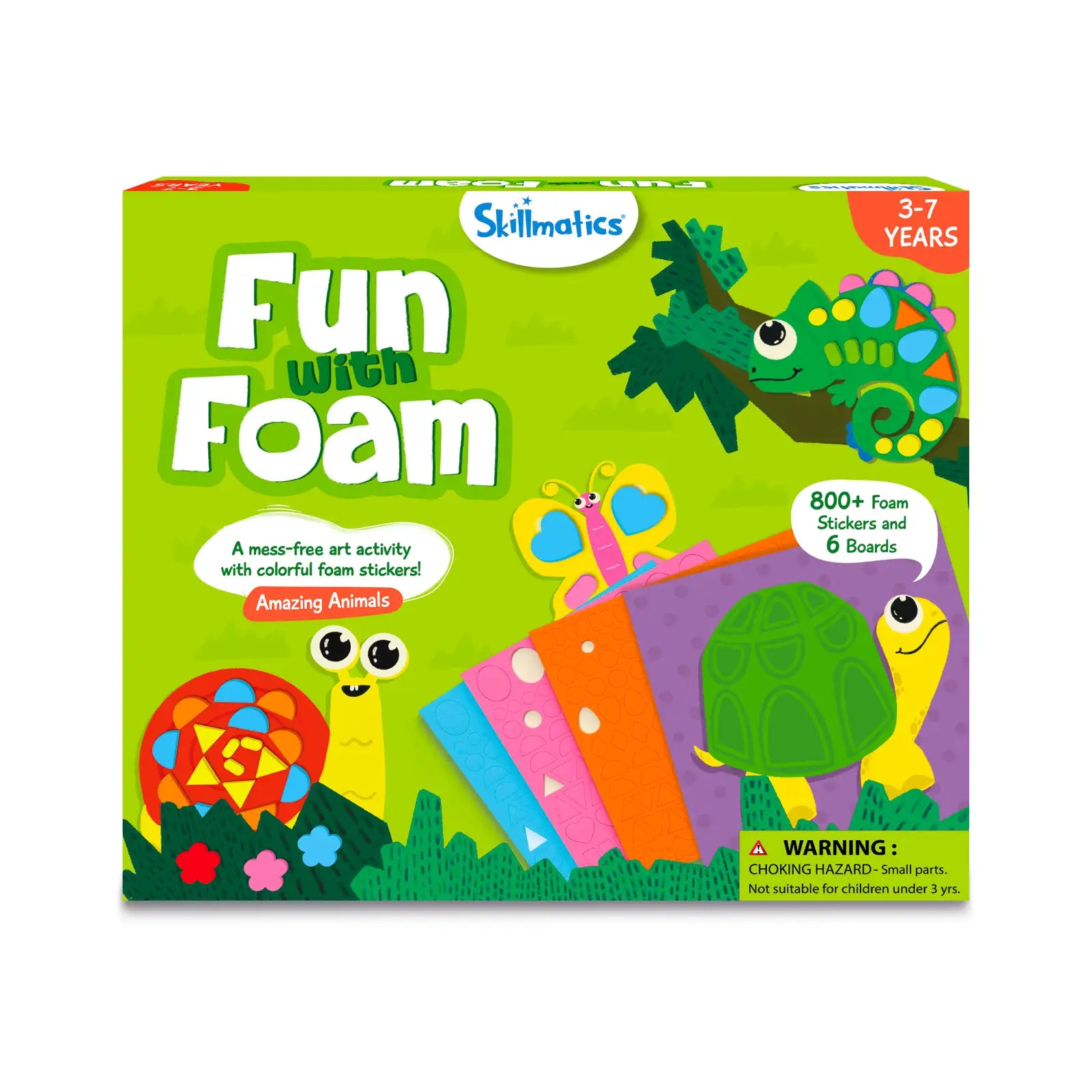 Skillmatics Fun with Foam Amazing Animals 3D Sticker Art Kit