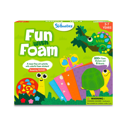Skillmatics Fun with Foam Amazing Animals 3D Sticker Art Kit