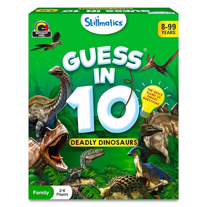 Skillmatics Guess in 10 Dinosaurs | Packaging View
