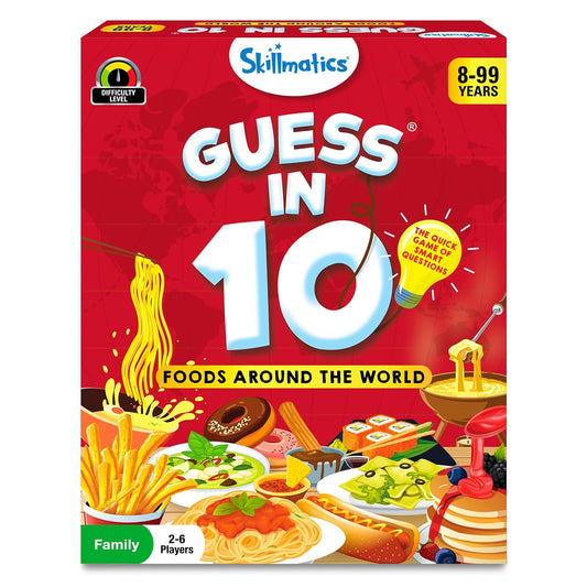 Skillmatics Guess in 10 Foods Around the World Educational Family Card Game