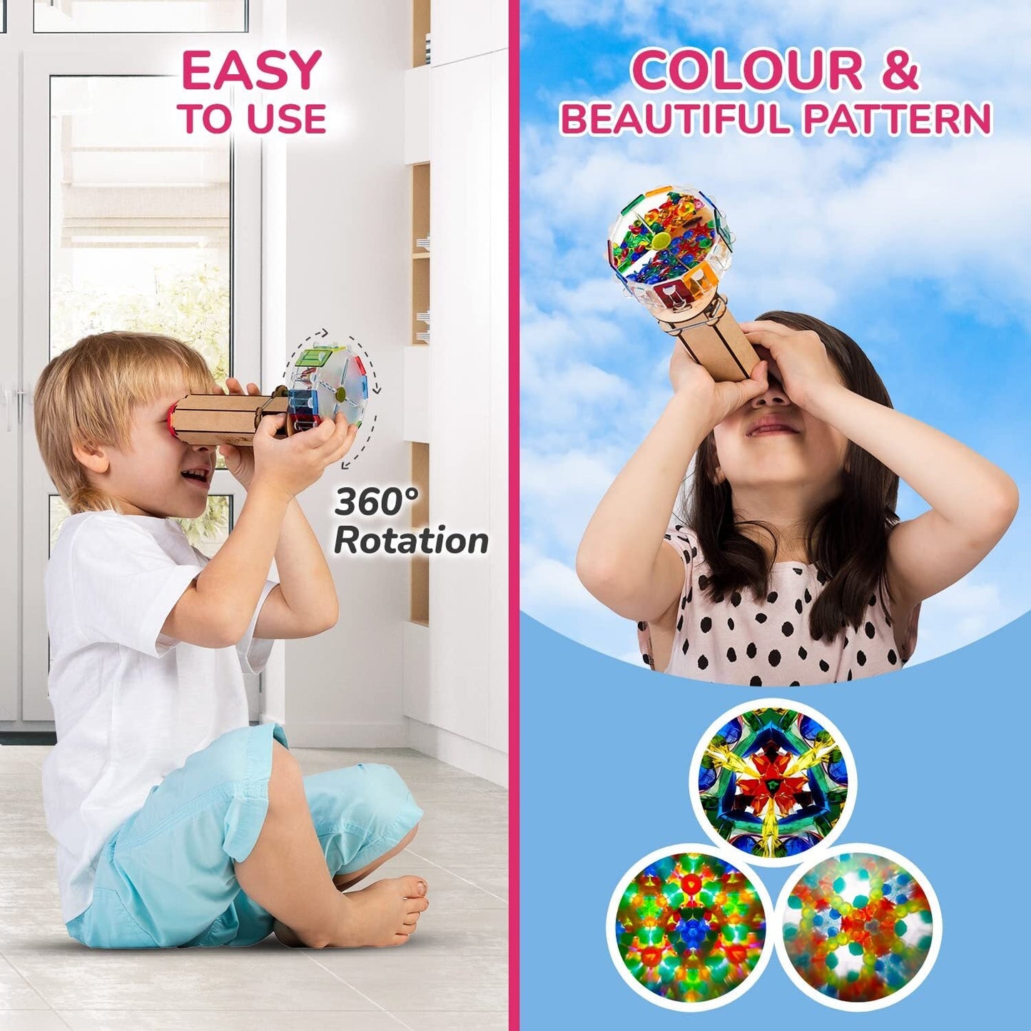 Smartivity Kaleidoscope Kit | Patterns Detail