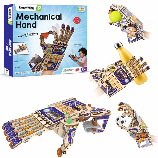 Smartivity Robotic Mechanical Hand DIY STEM Kit: Build & Learn Engineering, Anatomy