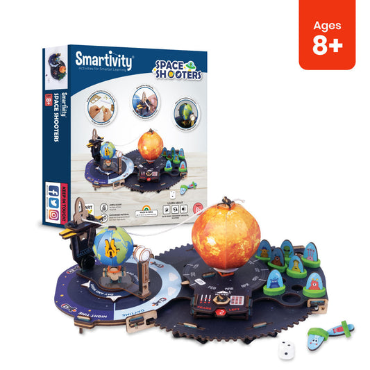 Smartivity Space Shooters DIY STEM Toy: Build & Learn Planetary Motion