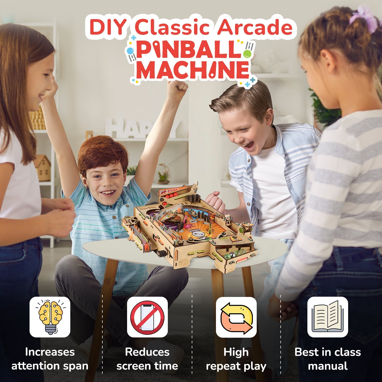 Smartivity Pinball Machine | Assembly Detail