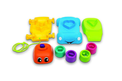 Funskool Colorful Stacking Car Toy Set for Toddlers - Develop Motor Skills & Creativity