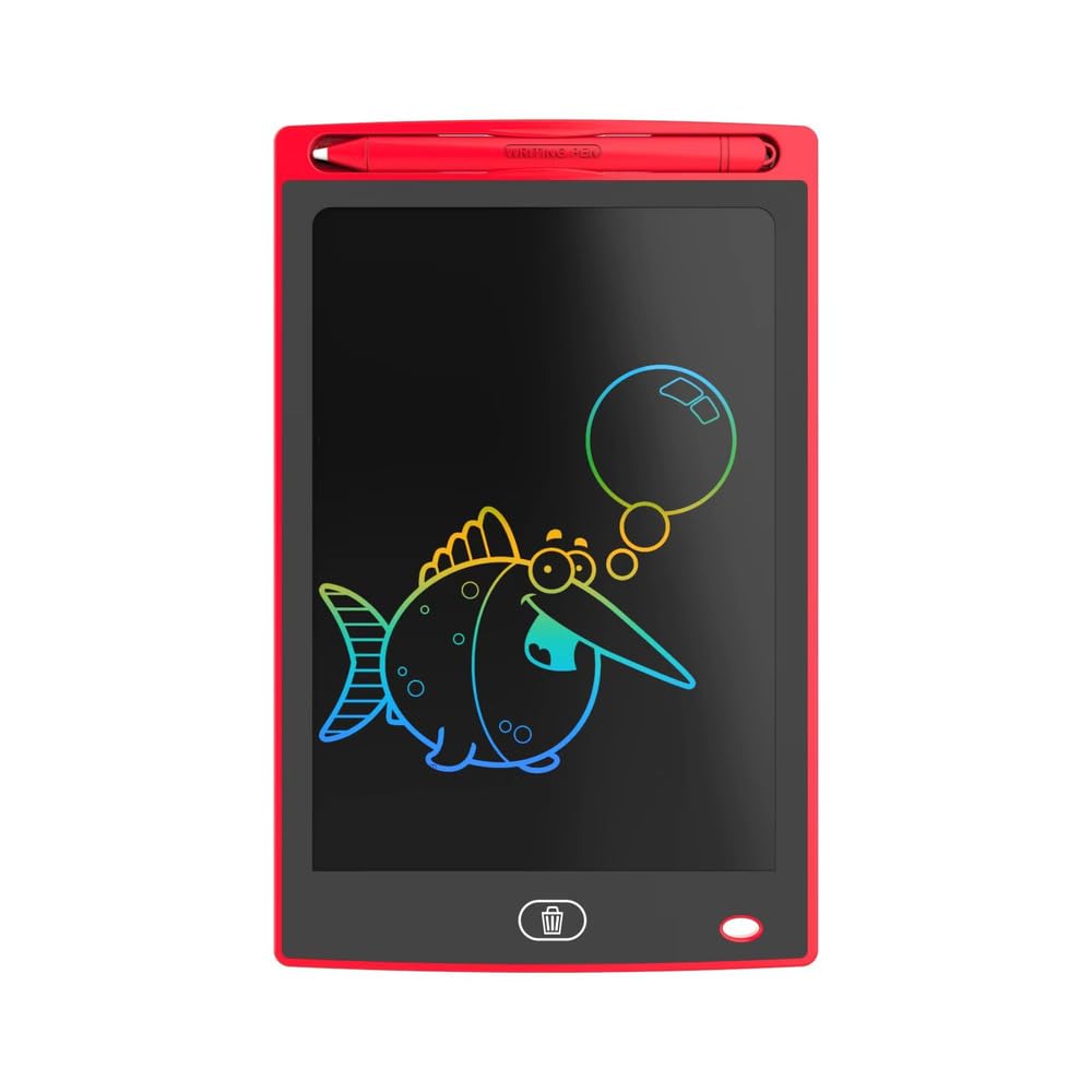 TIPTOP 10 Inch Colourful LCD Writing Tablet Reusable Digital Doodle Board for Kids ( Random Colour )