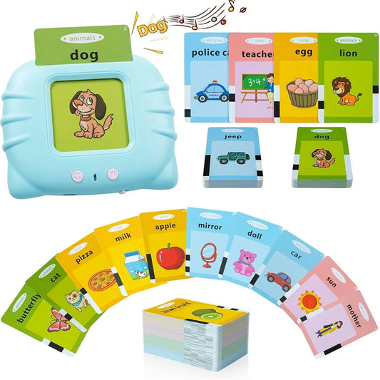 TIPTOP 112 Talking Baby Double Sided Flash Cards Educational Toys for 3+ Years Old