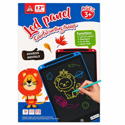 TIPTOP 12-Inch LCD Writing Tablet for Kids | Reusable Digital Drawing & Writing Pad | Eye-Friendly Educational Learning Toy with Stylus | Erasable Sketch Pad | Ages 3+