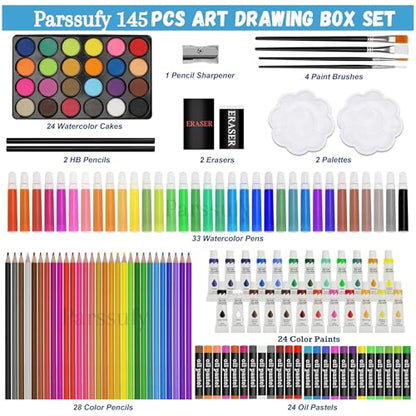 145-Piece Art Set | Storage Case Detail