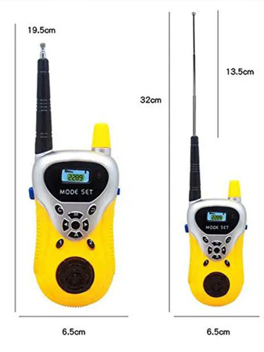 TIPTOP 2 Pieces Scratch Resistant 2 Way Walkie-Talkie Toys