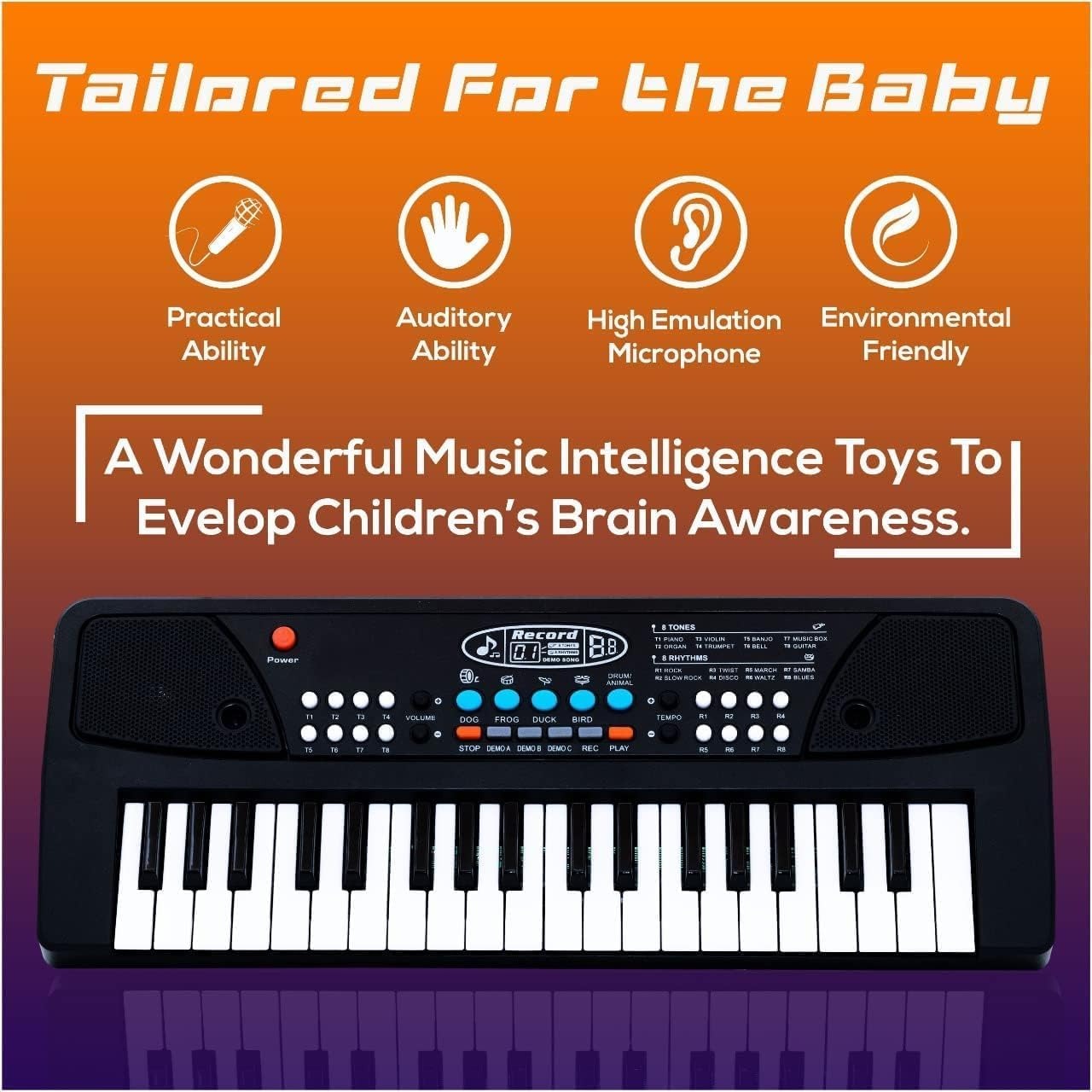 37-Key Keyboard | Child Playing