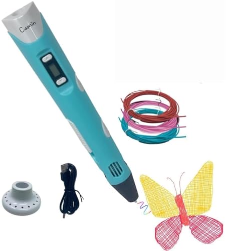 TIPTOP 3D Pen with USB Cable| 3D Pen for Kids| 3D Pen with 3 * 1.75MM PLA Filaments 10m Each| 3D Printing Pen Drawing Toy| 3D Printing Pen - Perfect for DIY and Crafting (with USB Cable)