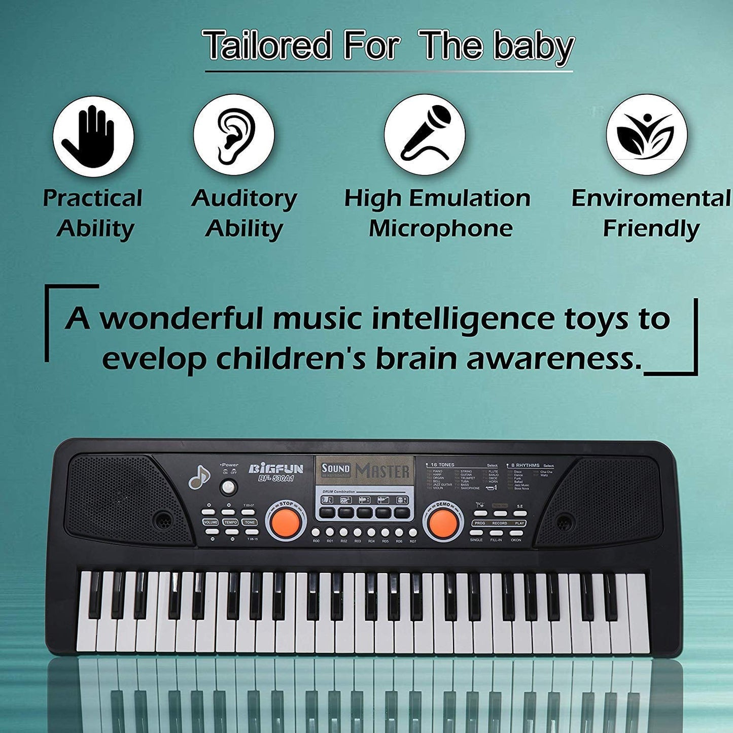 49-Key Keyboard | Microphone Detail
