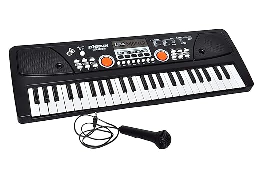TIPTOP 49-Key Electronic Keyboard Piano | Microphone USB Bigfun
