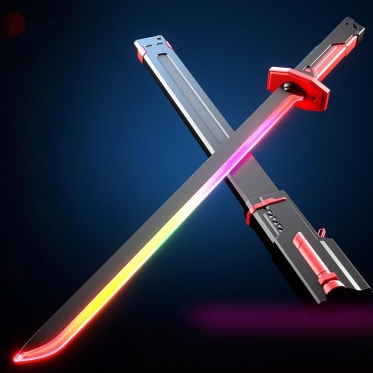 TIPTOP 7-Color LED Light Sword | Realistic Smoke Effect Rechargeable