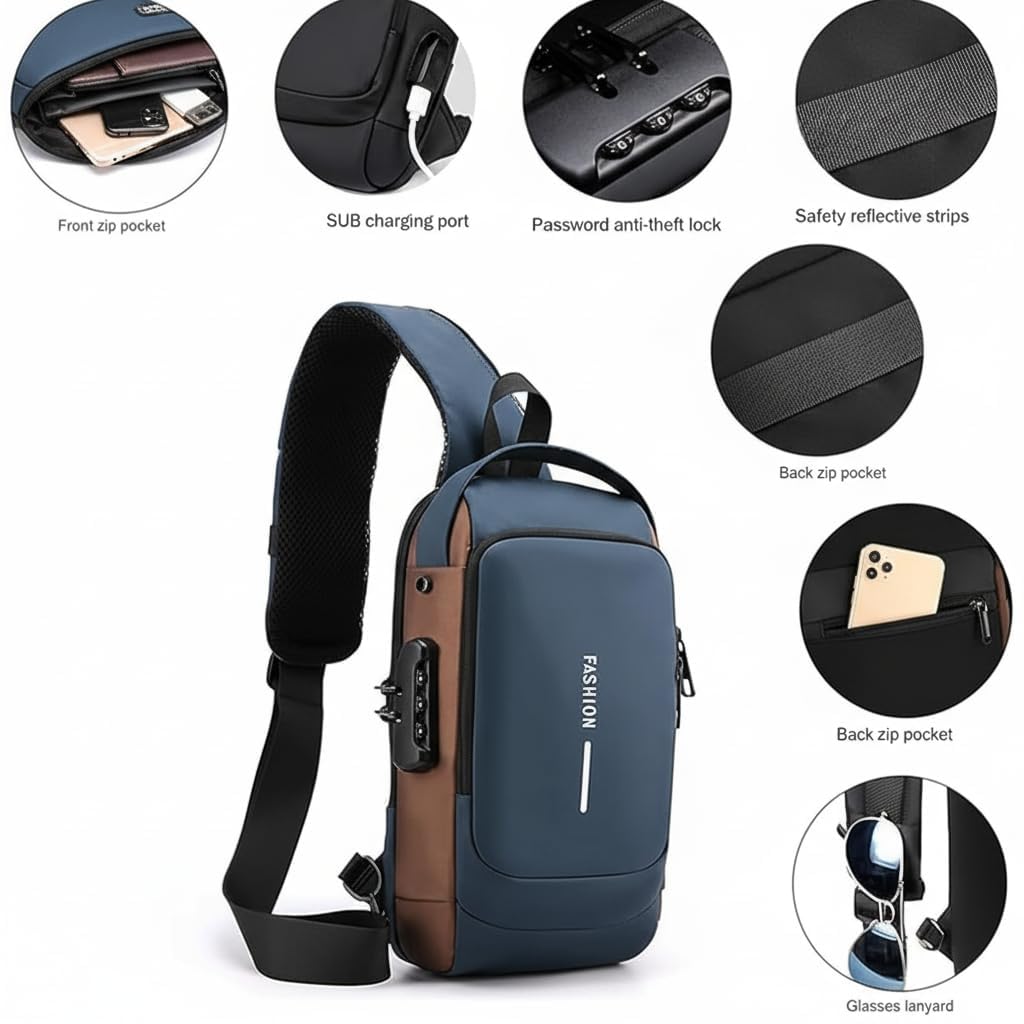 TIPTOP Anti-Theft Sling Bag | Side View
