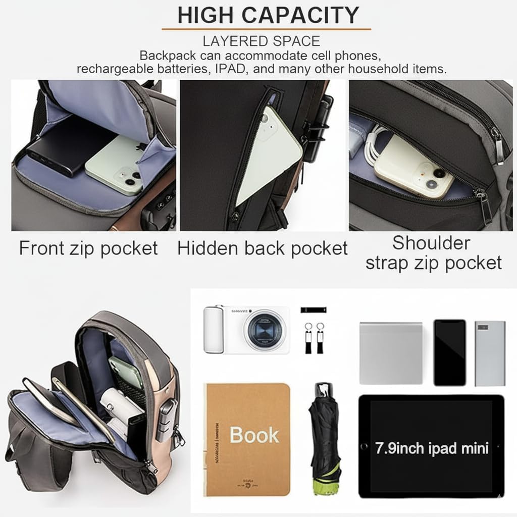 TIPTOP Anti-Theft Sling Bag | Being Worn