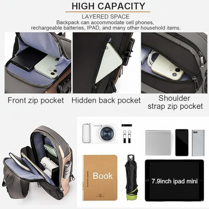 TIPTOP Anti-Theft Sling Bag | Being Worn