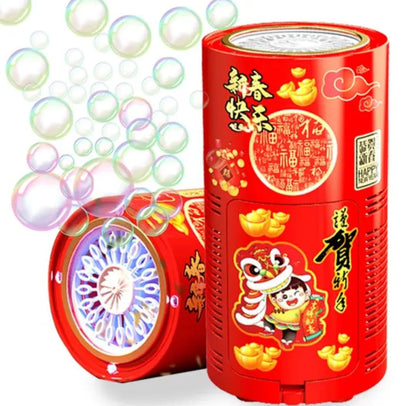 TIPTOP Automatic Bubble Machine for Kids with LED Lights Red